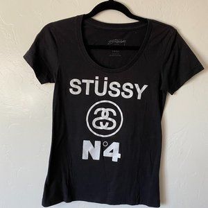 Stussy Women's Fit Logo Tee Small